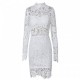 (45 Design)  蕾絲 白色禮服